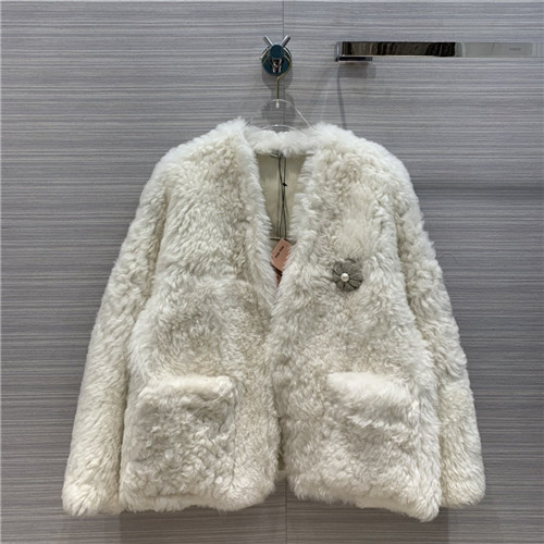 Miu miu fur coat hotsell