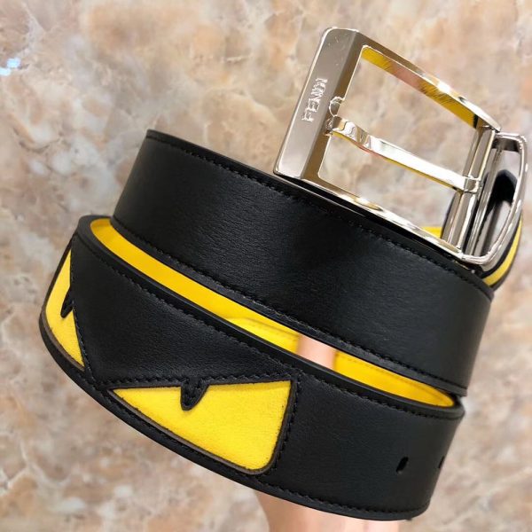 olcson Fendi Black And Yellow Leather Belt with Bag Bugs Eyes elado Uzlet utanzat budapest replika Celine ov Yves Saint Laurent magyarorszag Prada webaruhaz Alexander McQueen napszemuveg