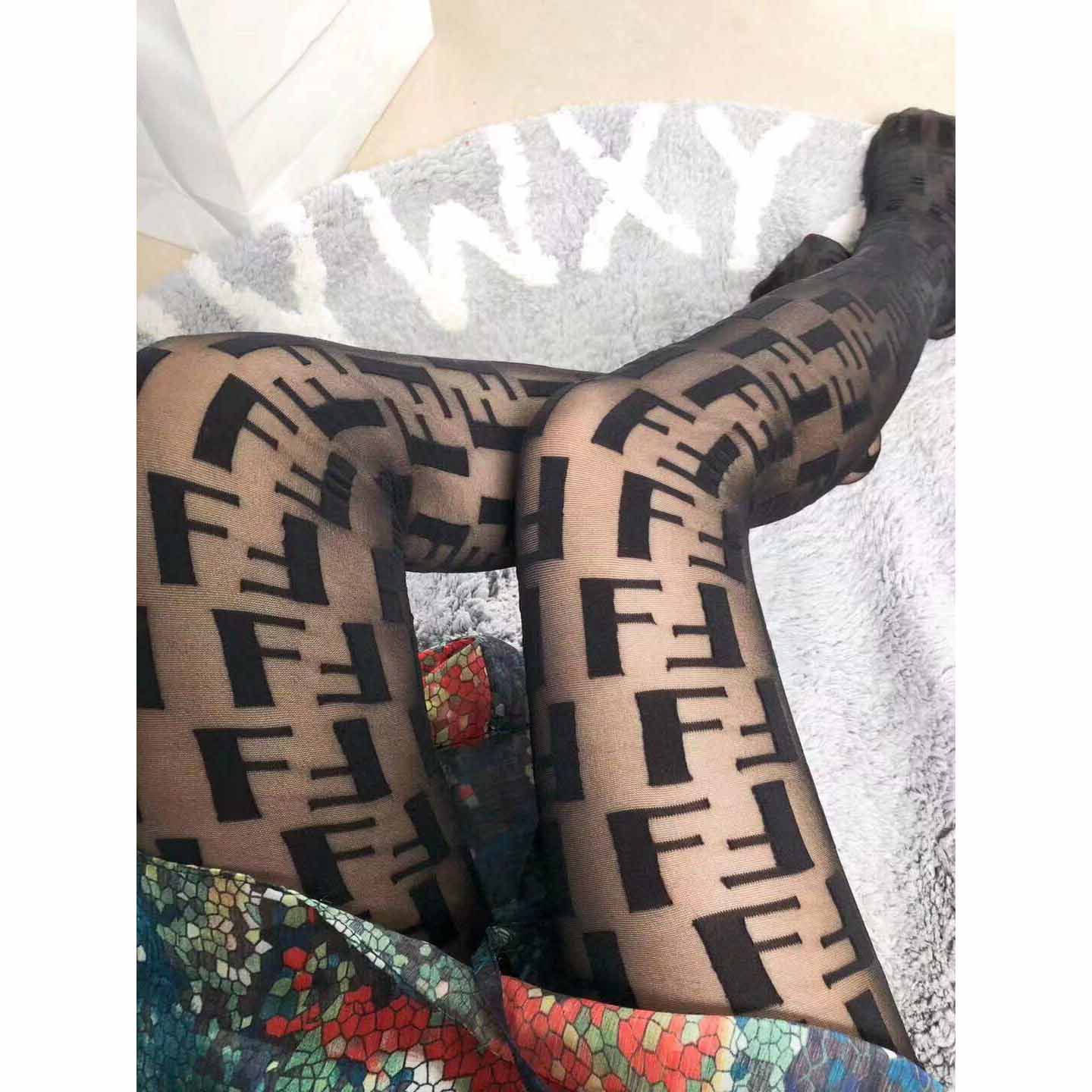 Fendi print stockings sale